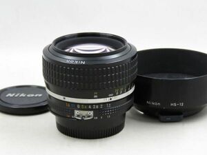 [22173V1]★新品級美観★NIKON Ai-S NIKKOR 50mm F1.2 フード付き