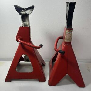 ★希少★マックツールズ MAC TOOLS 6TON JACK STANDS 2個セット 6トン ジャッキスタンド リジットラック ラチェット式 ウマジャッキ 中古品