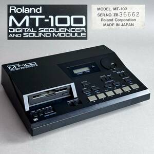 YM392 通電確認 Roland ローランド MT-100 デジタルシーケンサー サウンドモジュール 検)音源モジュール 音楽 PM DTM 音楽制作 音響機器