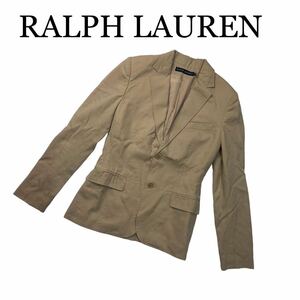 RALPH LAUREN ラルフ ローレン テーラードジャケット 総裏 センターベント ベージュ サイズ9