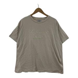 ゆうパケットOK Discoat ディスコート ロゴ 半袖Ｔシャツ sizeフリー/ベージュ