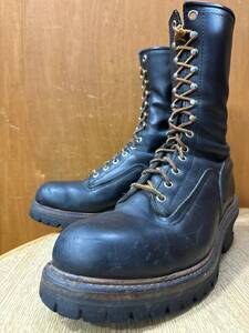 SALE☆希少 82年 RED WING レッドウイング ロガーブーツ 7D 旧プリント羽タグ 茶芯 ビンテージ 919 2218 2210 699 R61021