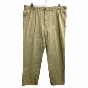 DOCKERS チノパン W44 ドッカーズ タックパンツ ビッグサイズ ベージュ 古着卸 アメリカ仕入 2408-276