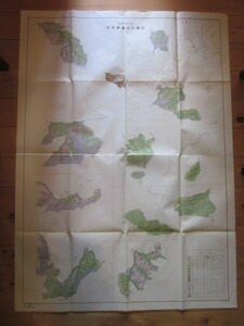 古地図　松本事業区土壌図　◆昭和３５年◆