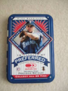 1997 DONRUSS PREFERRED TRADING CARD TINS 缶　25種コンプリートセット　未使用品　トレカ入れやコレクションに如何でしょう～