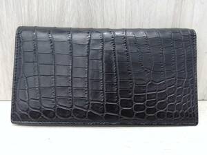 ボッテガヴェネタ　BOTTEGA VENETA　長財布　黒　レザー