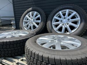 T1092 中古タイヤアルミホイール SET 195/65R15 GY ICE NAVI 7 冬タイヤ 15インチ 6j +53 114.3 5H Weds ravrion RS01 2022年製 ４本セット