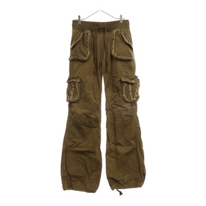 goa ゴア Parachute Cargo Pants カットオフ イージーパラシュートカーゴパンツ カーキ ファー欠損 35145035