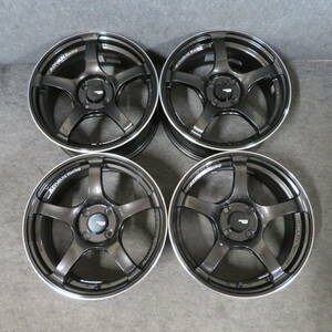 美品　ヨコハマ　ADVAN RACING　16×7Ｊ+42　4Ｈ/100　4本　※日本製/M14可