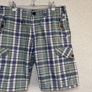 ポールスミス 春夏 コットン チェック Paul smith ハーフパンツ　SIZE M [109307]