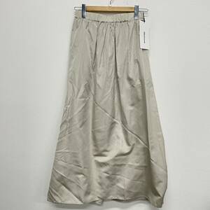 タグ付き★【08sircus】ゼロエイトサーカス★ロングスカート Silk taffeta gather long skirt シルク混 ギャザー サイズ1 S24SS-SK03 04