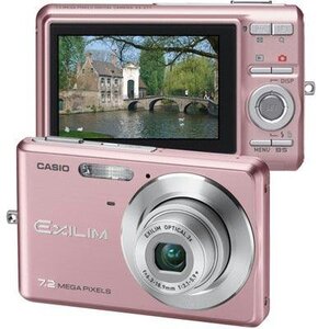 【中古】カシオ Exilim EX-Z77 7.2MP デジタルカメラ 3倍手ぶれ防止光学ズーム付き(ピンク)