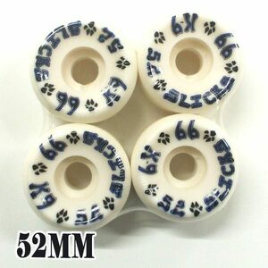 在庫処分セール！DOGTOWN/ドッグタウン K9 STREET SLICKS 52MM 99A WHITE WHEEL スケートボード WHEEL/ウィール [返品、交換不可]