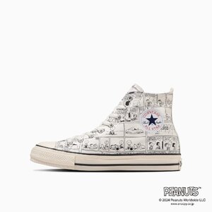 ★2024春夏★CONVERSE ALL STAR（R）PEANUTS CP HI（コンバース　オールスター（R）ピーナッツ　ＣＰ　ＨＩ）オフホワイト30.0