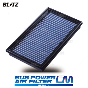 BLITZ ブリッツ サスパワー エアフィルターLM (SF-48B) インプレッサ STI GRB/GRF/GVB/GVF EJ20/EJ25 2007/10～ (59542