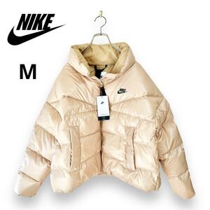 ナイキ ダウンジャケット M NIKE THERMA-FIT ゴールドベージュ　レディース ベージュ