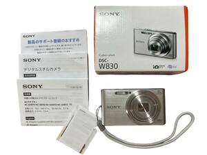 A70 128【極美品】★ソニー(SONY) コンパクトデジタルカメラ Cyber-shot DSC-W830 シルバー 光学ズーム8倍 コンパクトボディ デジカメ★