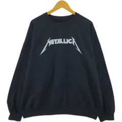 古着 ビッグサイズ METALLICA メタリカ バンド スウェットシャツ トレーナー メンズXXL相当/eaa479608