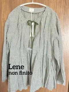 【新品タグ付き】Lene チェックシャツ