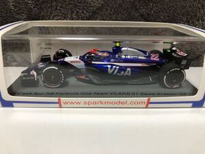 不良品 スパーク 1/43 VISA Cash App RB VCARB01 No.22 角田 サウジアラビアGP