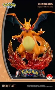 ユニークアート Unique Art ポケットモンスター リザードン 高64cmスタチュー 海外限定正規品 (検　ポケモン ピカチュー