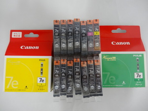 訳あり ★ PIXUS 7e 4色 16本セット 純正品　BCI-7eY 7eG 7eM 7EBK ★期限切れ 未開封品 Canon　ピクサス　キャノン