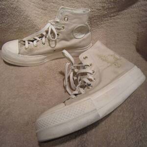 コンバース オールスター リフトプラットフォーム ハイ[A02205C] ベージュ 7 約25.5㎝　　　 Converse All Star Lift Platform Hi　wj2501d