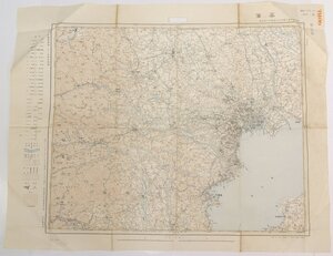 【古地図】東京　二十万分一地勢図 暫定版　昭和29年　地理調査所★tr.70