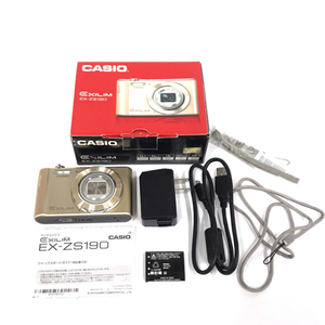 CASIO EXILIM EX-ZS190 4.3-51.6mm 1:3.1-6.3 コンパクトデジタルカメラ QG021-68