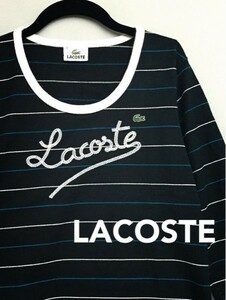 ラコステ 七分袖ボーダーTシャツ レディース サイズ42 LACOSTE&