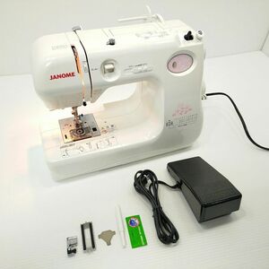 JANOME ジャノメ 電子ミシン ES-7 フットコントローラー付き 厚物縫い