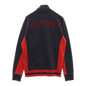 TOMMY HILFIGER トミーヒルフィガー ロゴデザイン刺繍トラックジャケット ネイビー/レッド 11-4321701-040