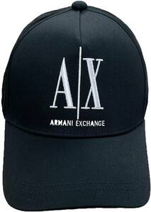 正規品 新品 アルマーニ エクスチェンジ ARMANI EXCHANGE A/X キャップ 帽子 メンズ ブラック 黒 お洒落 サイズ調整可能