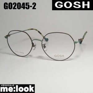 GOSH ゴッシュ レディース 眼鏡 メガネ フレーム GO2045-2-52 度付可 マットブラウン