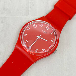 SWATCH スウォッチ　SUNETTY　GR175　スイス製　レディース腕時計 レッド クォーツ　34mm　未使用・長期保管品