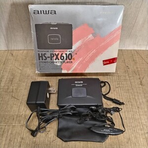 L631-U13-3280 aiwa アイワ HS-PX610 ステレオカセットプレーヤー ポータブルプレーヤー ブラック