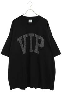 ヴェトモン VETEMENTS UE54TR560G/VIP CRYSTAL LOGO T-SHIRT サイズ:XL クリスタルロゴオーバーサイズTシャツ 中古 SB01