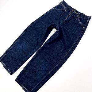 ラングラー ☆ Wrangler × AZUL WS8070 人気 デニム ワイドパンツ ジーンズ レディース S インディゴ コーデ幅広がる♪ アメカジ■Ja3995