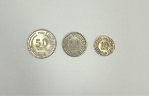 シンガポール 50セント 20セント 10セント 旧貨幣 硬貨 コイン 古銭 貨幣セット