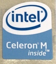 ■新品・未使用 ■10枚セット 【Celeron M】エンブレムシール【16*20㎜】送料無料・追跡サービス付き☆P102