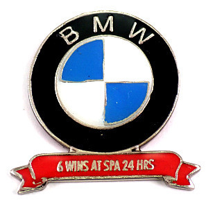 ピンバッジ・24時間レースＢＭＷ優勝ビーエム車 BMW GERMANY◆フランス限定ピンズ◆レアなヴィンテージものピンバッチ