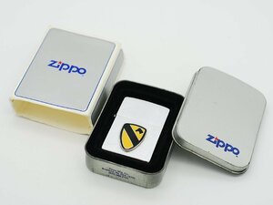 ■【YS-1】 ジッポー Zippo オイルライター ■ 第一騎兵師団 US ARMY 1994年モデル ■ 銀色系 全長約5.7cm ケース付き 【同梱可能商品】■C