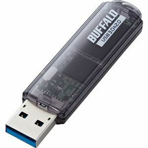 【新品】（まとめ）バッファロー USB3.0対応USBメモリー スタンダードモデル 32GB ブラック RUF3-C32GA-BK 1個【×3セット】