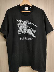 BURBERRY LONDON ENGLAND 半袖Tシャツ PTFORSA1035MAT 8072775 バーバリー ロンドン イングランド ブラック メンズ L 箱付き