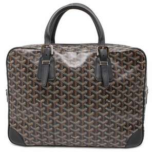 ゴヤール ビジネスバッグ ヘリンボーン アンバサッドMM PVC AMBAS2MMLTY01CL01P GOYARD トートバッグ 黒 【安心保証】