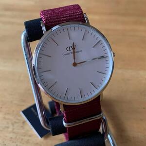 ダニエルウェリントン DANIEL WELLINGTON 腕時計 CLASSIC ROSELYN 40 シルバー DW00100268 ホワイト ルビーレッド