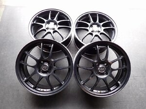 RK5408【送料無料17インチ】4本 ENKEI エンケイ PF01 中古ホイール ヤリス アクア ヴィッツ フィット等 ▼17×6.5J 100/4H ET48▼