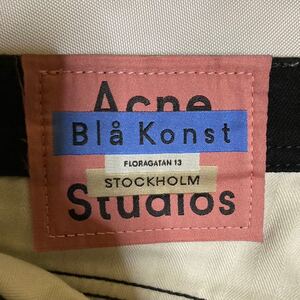 Acne Studious Bla Konst ブラックデニム アクネストゥディオズ ワイドデニム　ブラック　USED