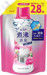 レノア 超消臭 煮沸レベル消臭 抗菌ビーズ リフレッシュフローラル 詰め替え 1,180mL