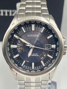 N39375■【未使用!!】 CITIZEN H145-S073545 シチズン エコドライブ 腕時計 電波 ソーラー ウォッチ ヤマト運輸 勤続25周年 記念刻 ■